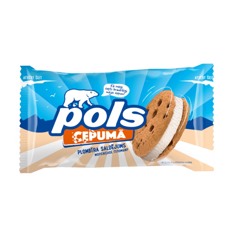 INGHETATA CU AROMA DE VANILIE SI BISCUITI 75GR