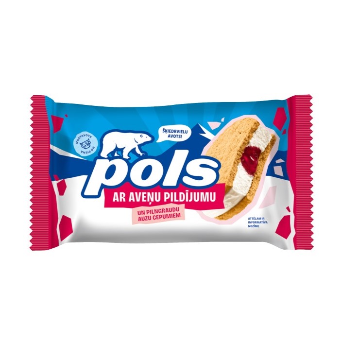 INGHETATA POLS DULCEATA DE ZMEURA IN BISCUITI 75GR