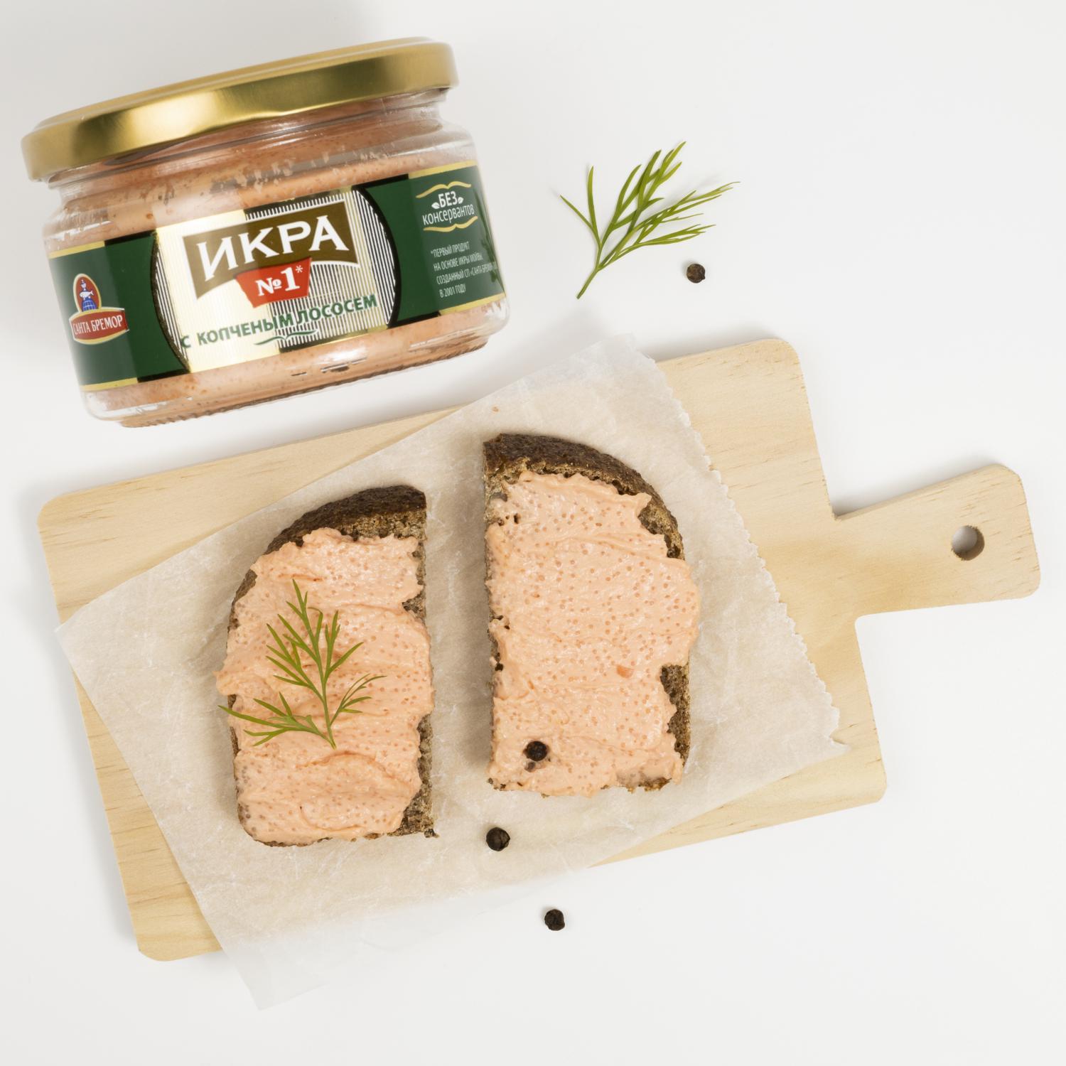 Icre de capelin cu somon afumat 