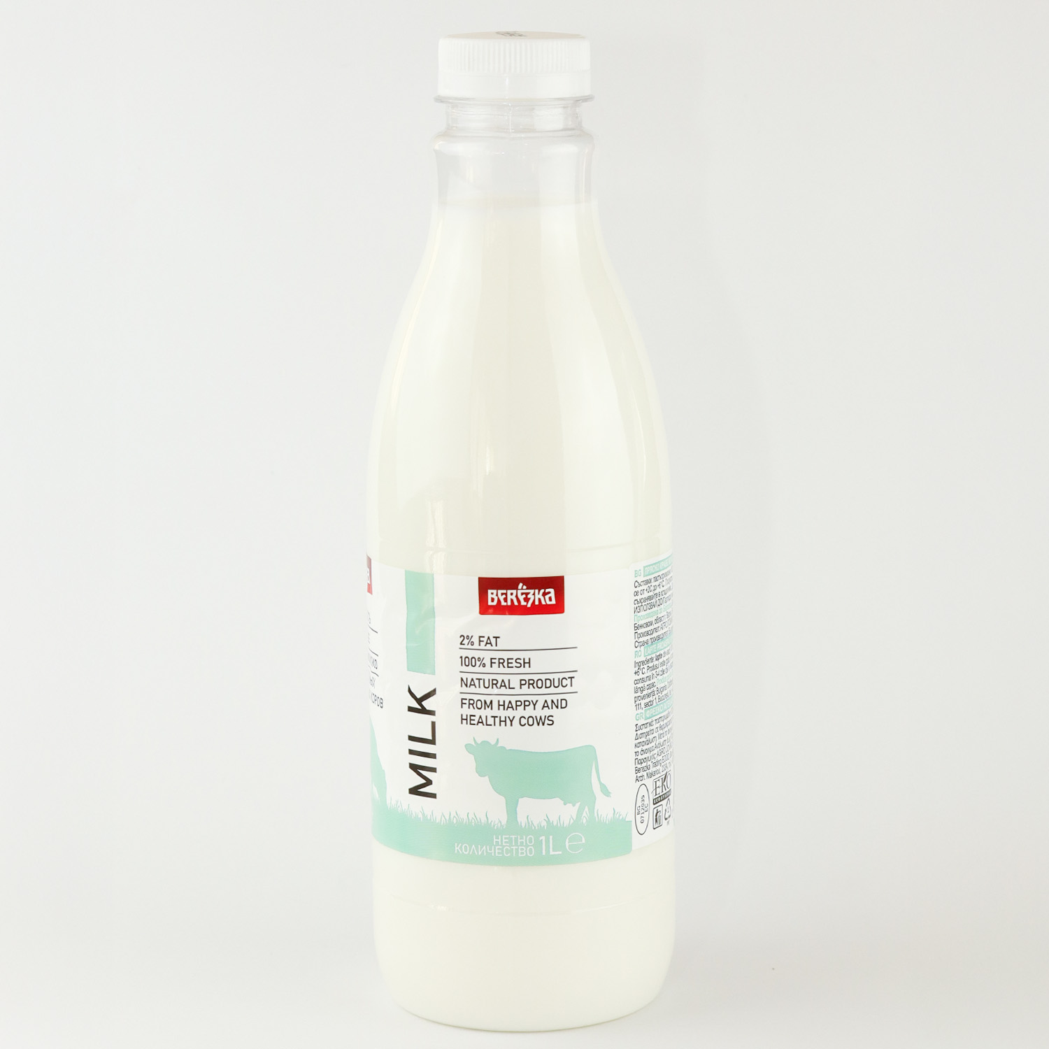 Lapte proaspăt de vacă 2% 1L BEREZKA