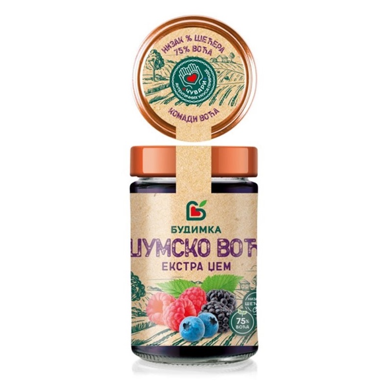 Dulceață extra de fructe de pădure 370GR