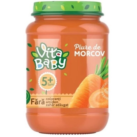 Piure de morcov fără zahăr adăugat 180GR