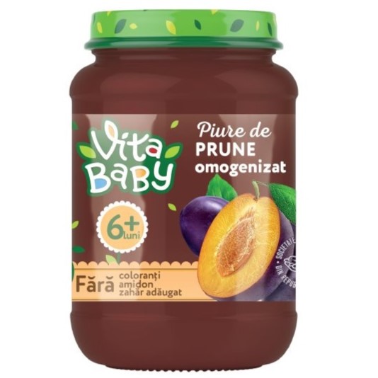 Piure de prune fără zahăr adăugat 180GR