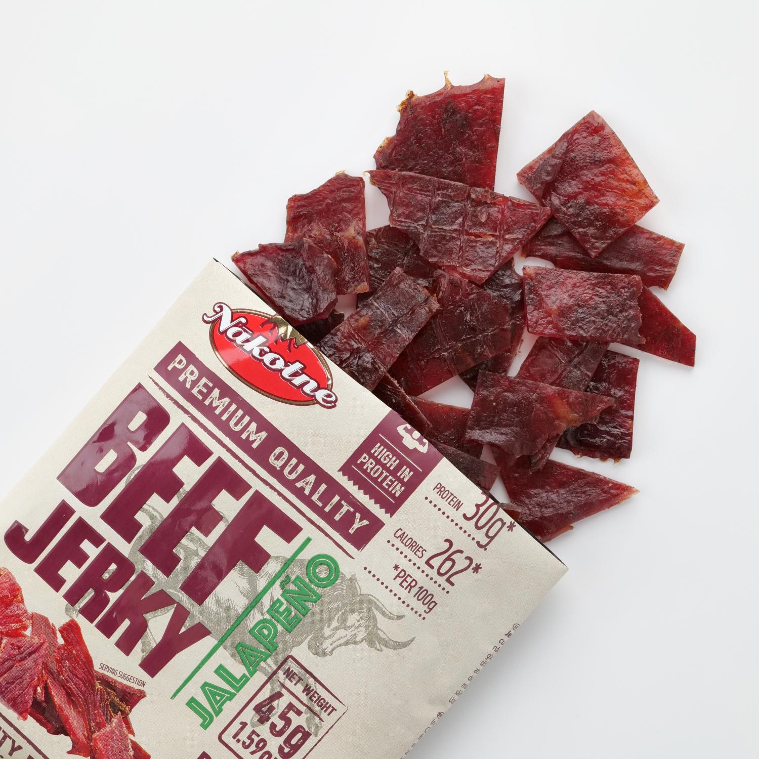 Snack beef jerky jalapeno 