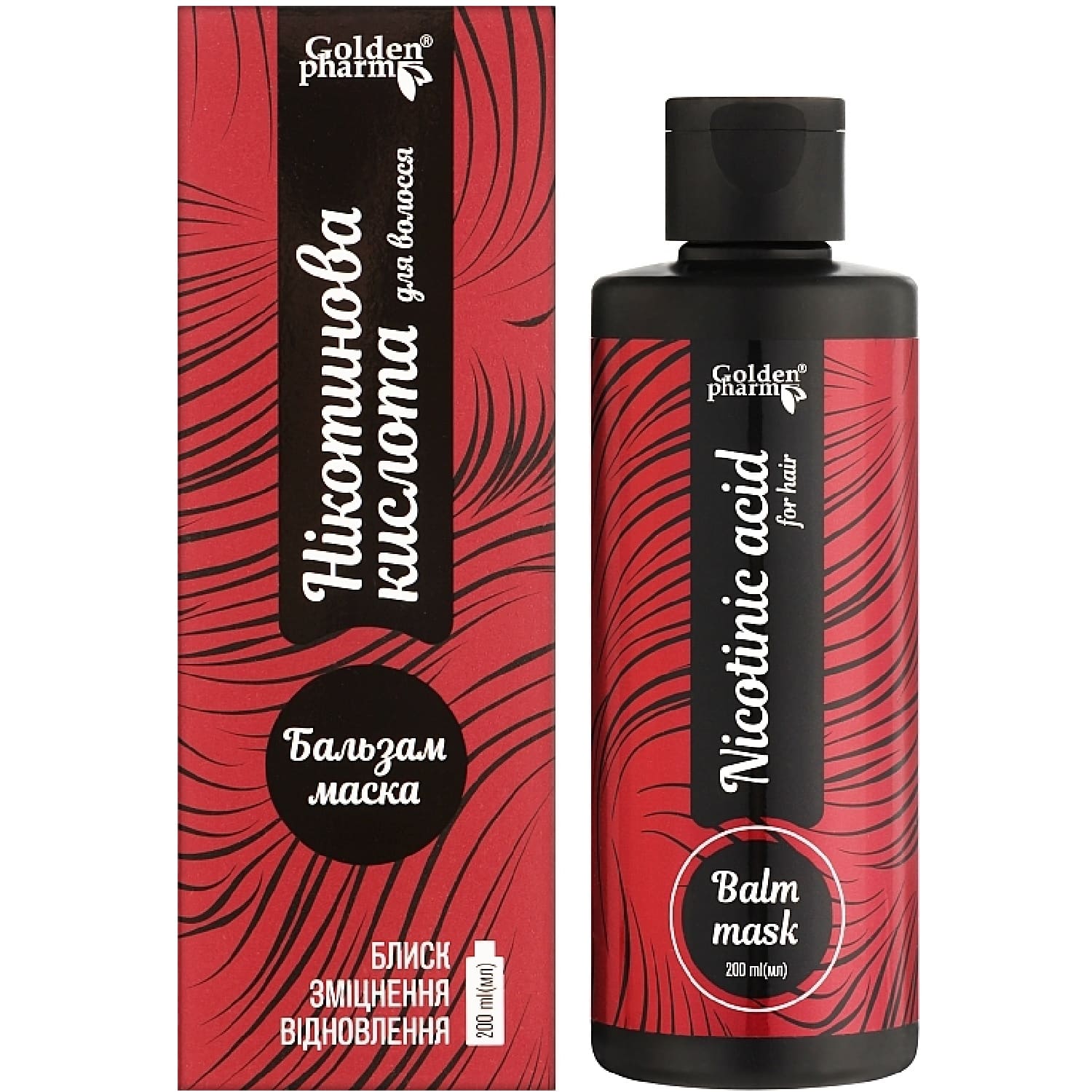 Balsam-mască de păr cu acid nicotinic
