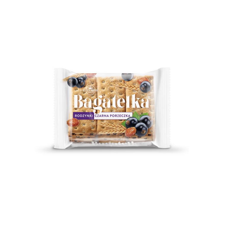 BISCUITI CU STAFIDE SI UMPL CU AROMA DE COACAZE 135GR