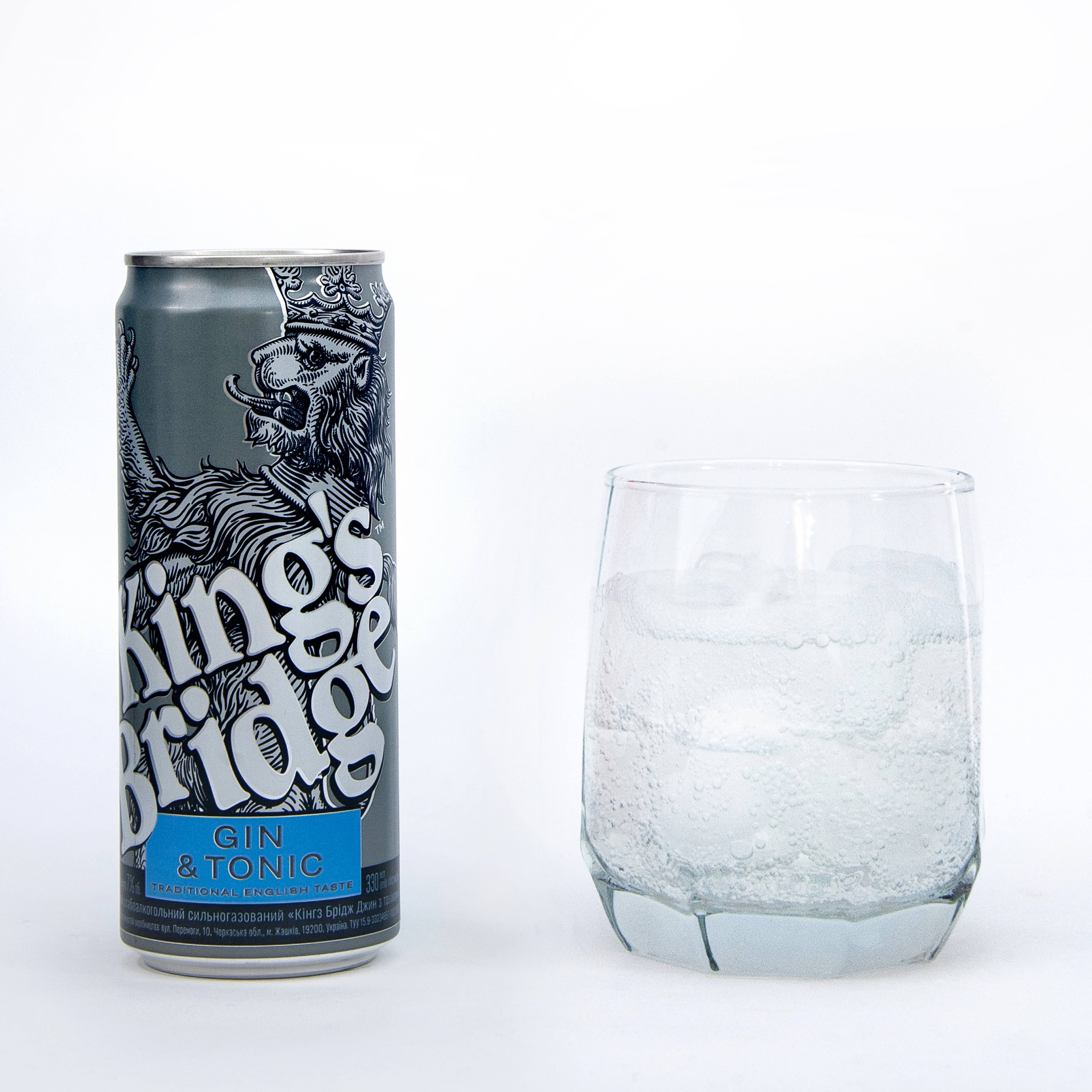 KINGS BRIDGE GIN TONIC 0.33L 7% ALC