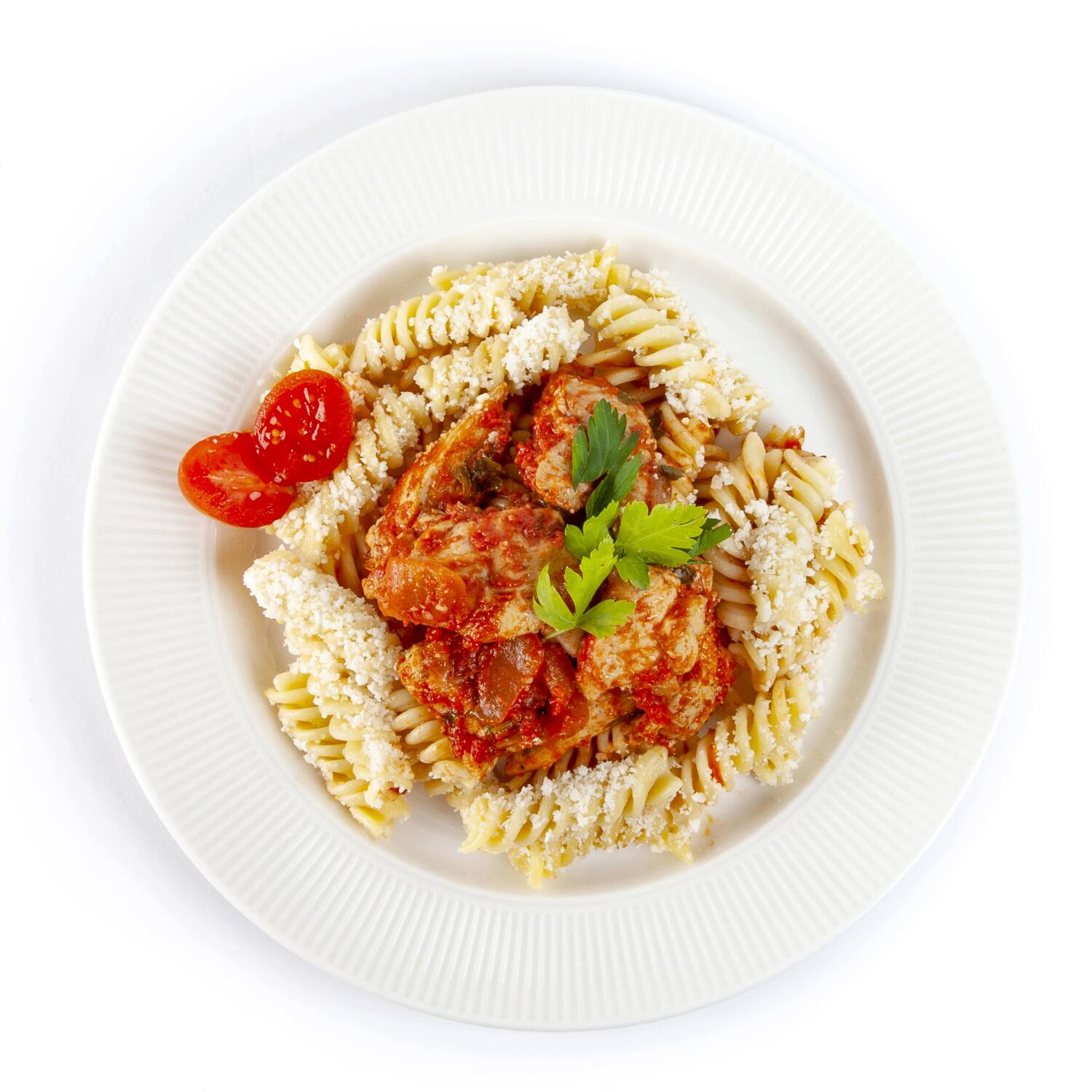 Paste cu pui în sos de roșii 350GR